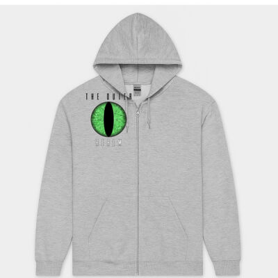The Outer Realm Green Eye Zip Hoodie Thumbnail